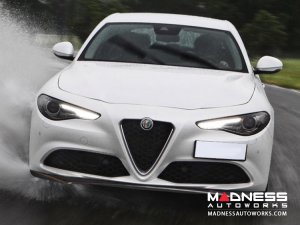 Alfa Romeo Giulia Front Spoiler - Carbon Fiber - Italia Style - Stile Italia - Base Model - V1 - One Piece Design 